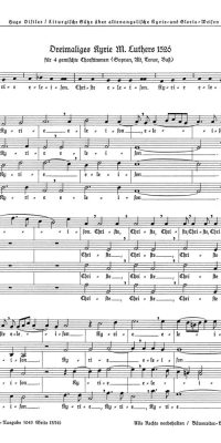 Dreimaliges Kyrie Martin Luthers 1526 (SATB) / Dreimaliges Kyrie Nürnberg 1525 (SATB)