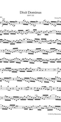 Handel: Dixit Dominus HWV 232 (Viool 1)