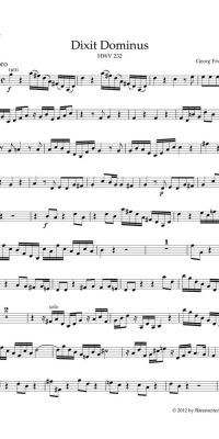 Handel: Dixit Dominus HWV 232 (Viool 2)