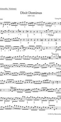 Handel: Dixit Dominus HWV 232 (Kontrabas)