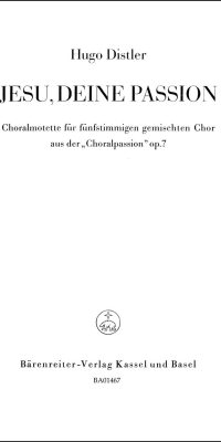 Jesu, deine Passion (1933)