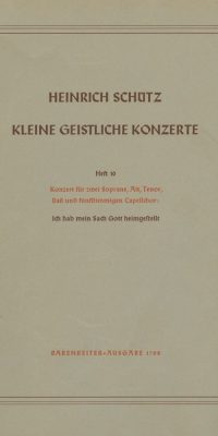 Kleine geistliche Konzerte. Heft 10