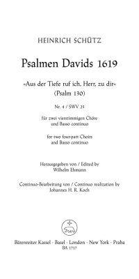 Aus der Tiefe rufe ich, Herr, zu dir