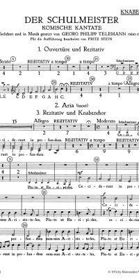 Telemann: Der Schulmeister