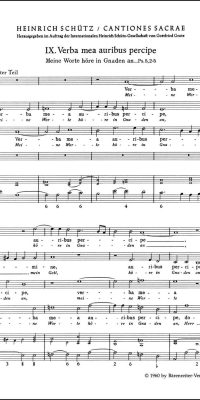 Heinrich Schutz: 2 Motetten (SATB)