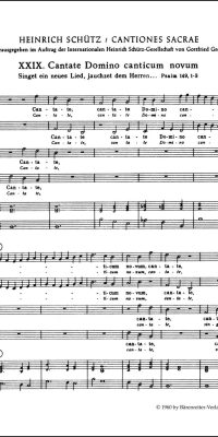 Cantate domino canticum novum - Singet dem Herrn ein neues Lied