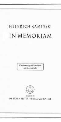 In memoriam Gabrielae (1940)