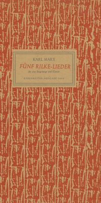 Fünf Rilke-Lieder aus den "Frühen Gedichten"