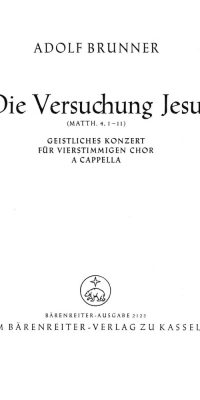 Die Versuchung Jesu - Da ward Jesus vom Geist in die Wüste geführt (1945)