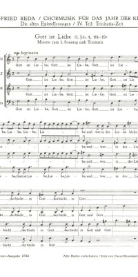 Reda: Gott ist Liebe (SATB)