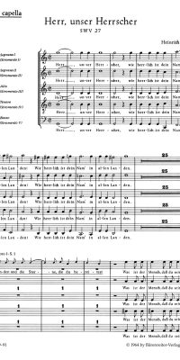 Heinrich Schutz: Herr, unser Herrscher