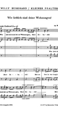 Wie lieblich sind deine Wohnungen (1950)