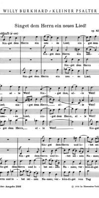 Singet dem Herrn ein neues Lied (1950)