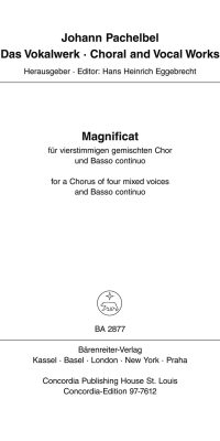 Johann Pachelbel: Magnificat Anima Mea