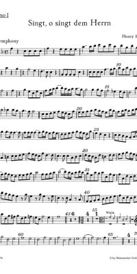 Henry Purcell: Singt, o Henry Purcell: Singt dem Herrn - O, sing unto the Lord