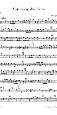 Henry Purcell: Singt, o Henry Purcell: Singt dem Herrn - O, sing unto the Lord