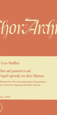Angelus ad pastores ait - Der Engel sprach zu den Hirten
