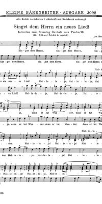 Singet dem Herrn ein neues Lied (1954)