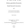Schutz: Kleine Geistliche Konzerte Heft 14