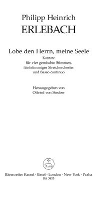 Lobe den Herrn, meine Seele.