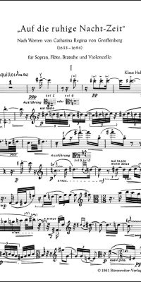 Auf die ruhige Nachtzeit (1958)