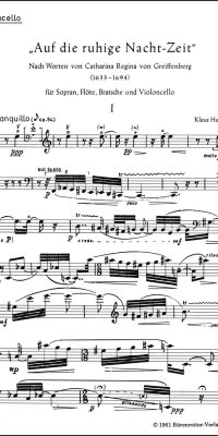 Auf die ruhige Nachtzeit (1958)