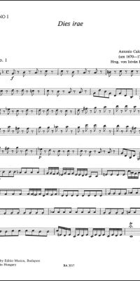 Antonio Caldara: Dies Irae (Partituur)