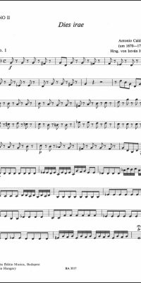Antonio Caldara: Dies Irae (Partituur)