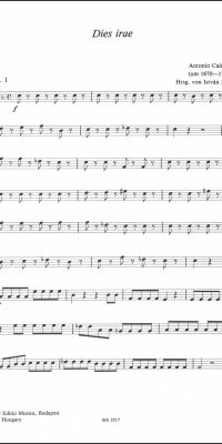 Antonio Caldara: Dies Irae (Partituur)