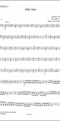 Antonio Caldara: Dies Irae (Partituur)