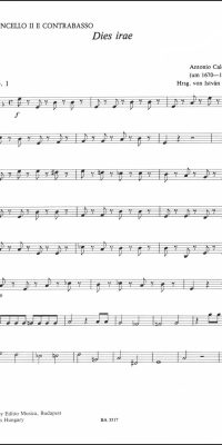 Antonio Caldara: Dies Irae (Partituur)