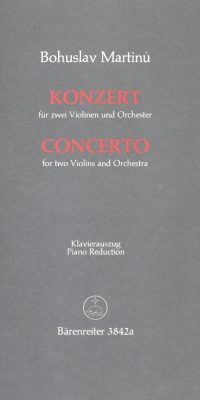 Bohuslav Martinu: Konzert fuer 2 Violinen und Orchester (1950)