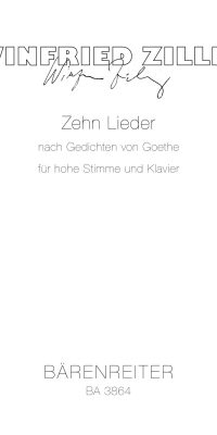 Zehn Lieder nach Gedichten von Johann Wolfgang von Goethe (1959)