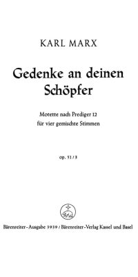 Gedenke an deinen Schöpfer (1958)