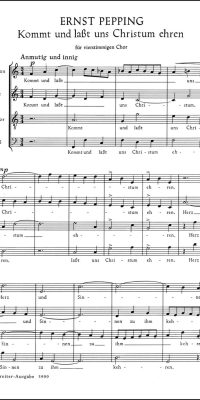 Kommt und laßt uns Christum ehren (1959)