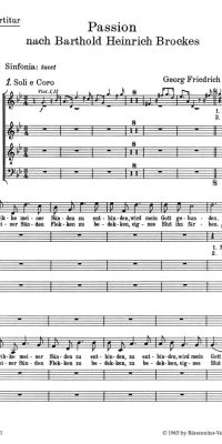 Passion nach Barthold Hinrich Brockes