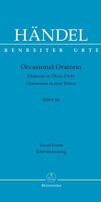 Händel: Occasional Oratorio HWV 62 (Vocalscore)