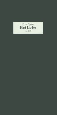 Fünf Lieder nach Gedichten von Paul Gerhardt