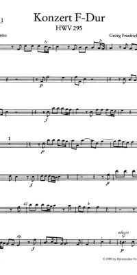 Handel: Concerto for Organ and Orchestra no. 13 F major HWV 295 (Viool 1)