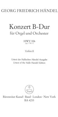 Handel: Organ Concerto (Harpsichord Concerto) No. 7 HWV 306