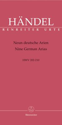Handel: Neun deutsche Arien HWV 202-210 - 9 German Arias HWV 202-210