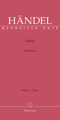 Handel: Gloria HWV deest (Partituur)