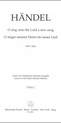 Handel: O sing unto the Lord a new song HWV 249a