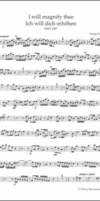 Handel: I will magnify thee HWV 250b (Hobo)