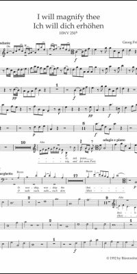 Handel: I will magnify thee HWV 250b