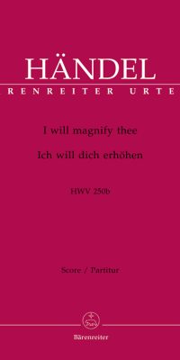 Handel: I will magnify thee HWV 250b (Partituur)