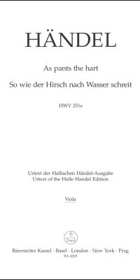 Handel: As pants the hart HWV 251e (Viool 2)