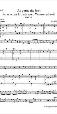 Handel: As pants the hart HWV 251e (Cello)