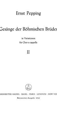 Gesänge der Böhmischen Brüder in Variationen (1963). Heft 2