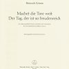 Machet die Tore weit - Der Tag, der ist so freudenreich